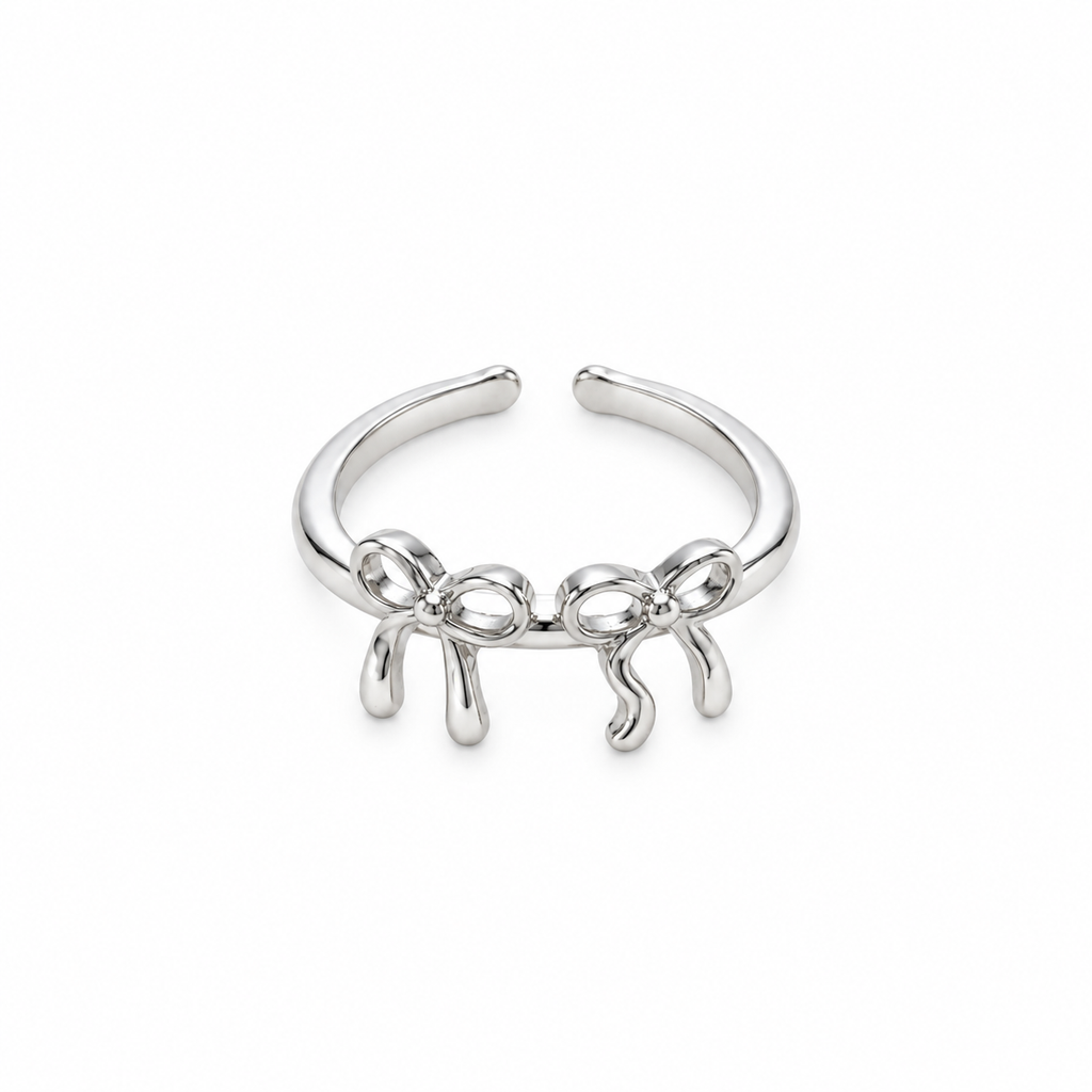Paired Ribbon Ring